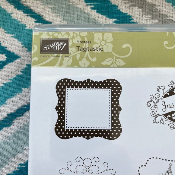 Stampin' Up! Tagtastic Clear Cling Mount Stamps, Set of 6, Hostess Set - Picture 2 of 6